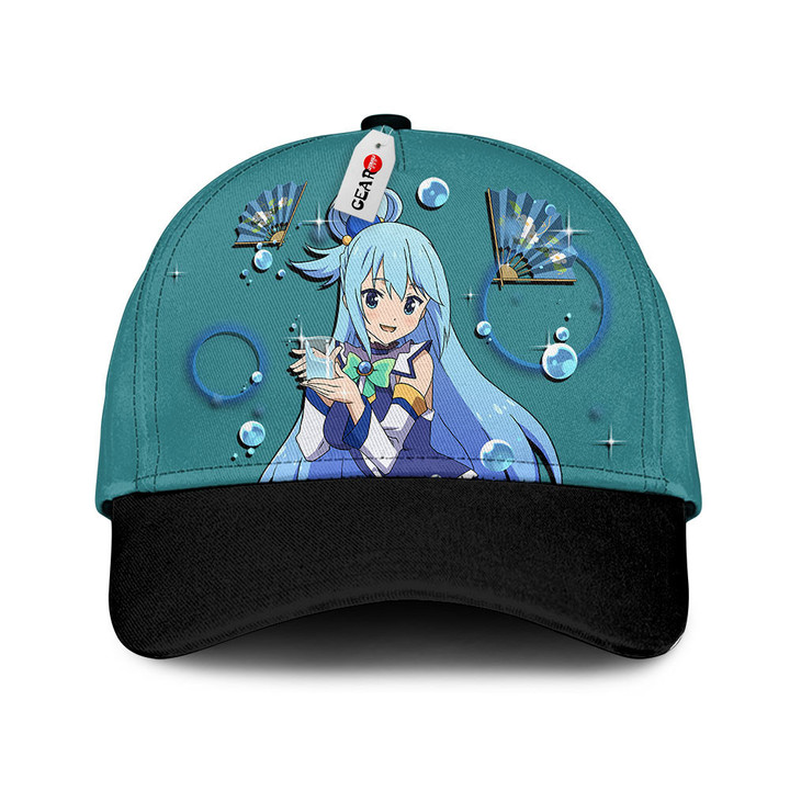 Aqua Baseball Cap KonoSuba Custom Anime Hat For Fans