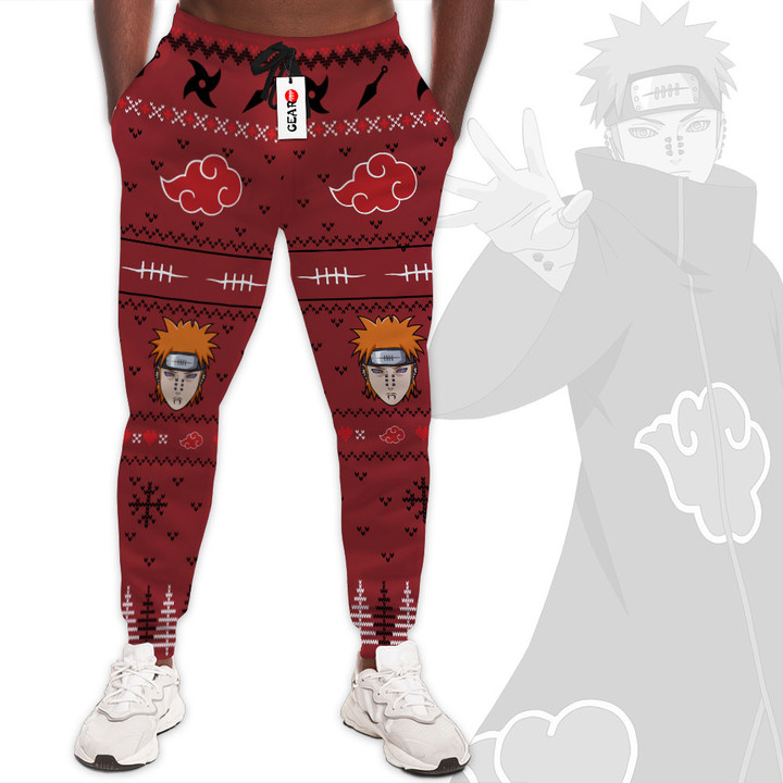 Pain Joggers Custom Ugly Christmas Anime Sweatpants Gear Otaku