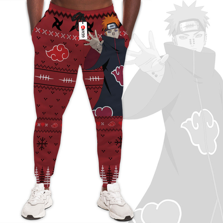 Pain Joggers Akatsuki Custom Ugly Christmas Anime Sweatpants Gear Otaku