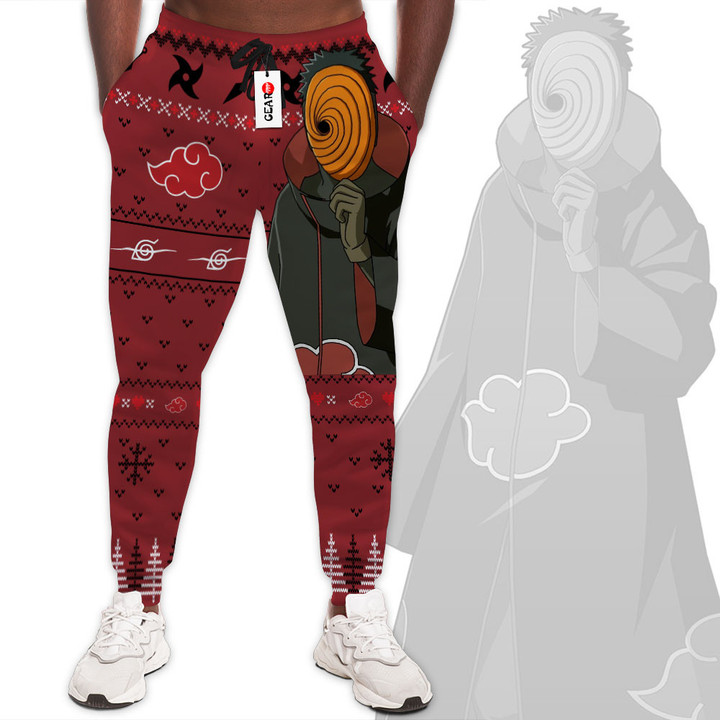Tobi Joggers Akatsuki Custom Ugly Christmas Anime Sweatpants Gear Otaku