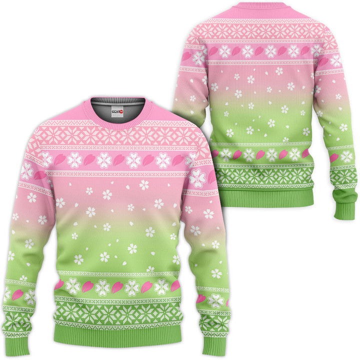 Kimetsu Mitsuri Kanroji Custom Anime Ugly Christmas Sweater Gear Otaku