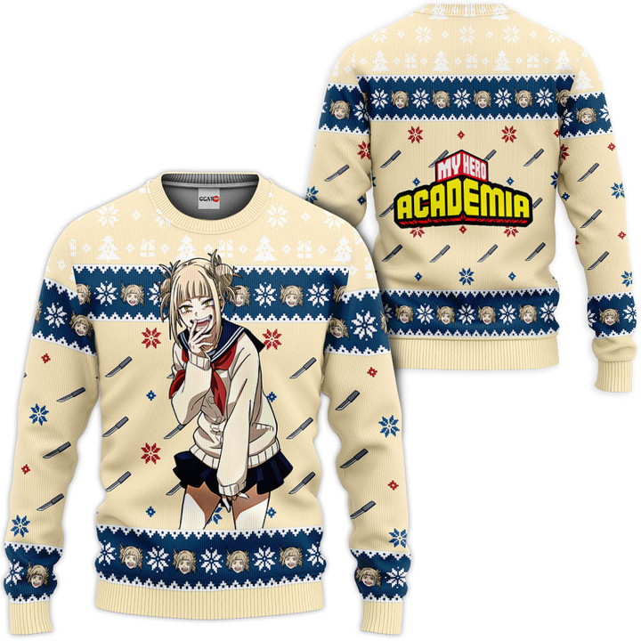 My Hero Academia Himiko Toga Custom Anime Ugly Christmas Sweater Gear Otaku