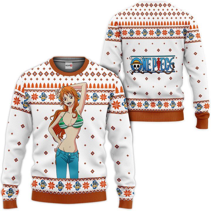 One Piece Nami Custom Anime Ugly Christmas Sweater VA1808 Gear Otaku