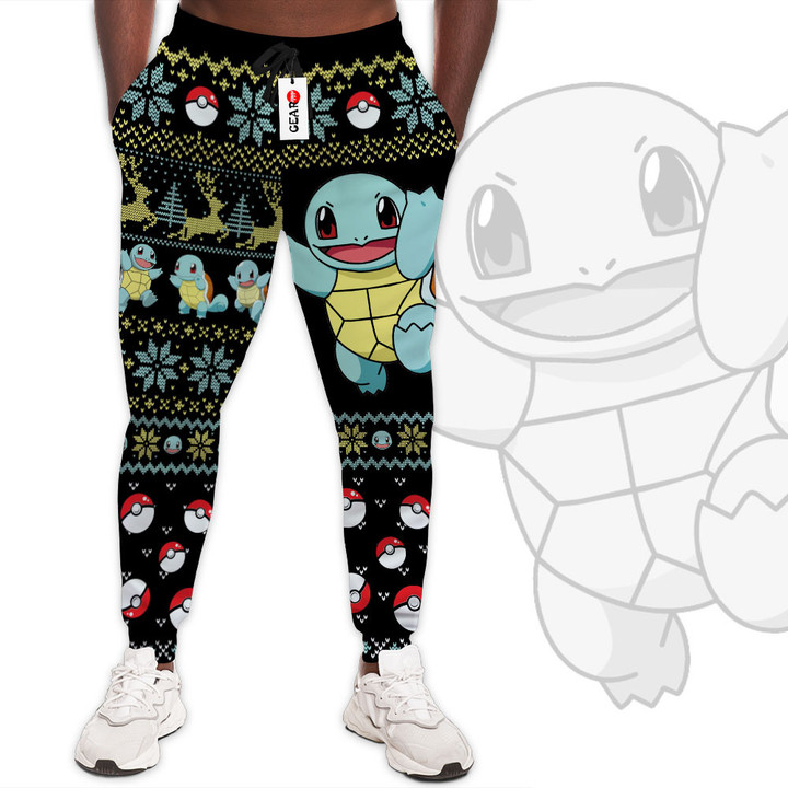Pokemon Squirtle Custom Anime Christmas Ugly Sweatpants Gear Otaku
