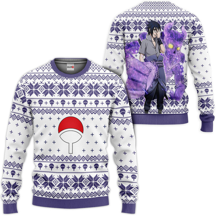 Sasuke Susanoo Ugly Christmas Sweater Custom For Anime Fans VA0822 Gear Otaku