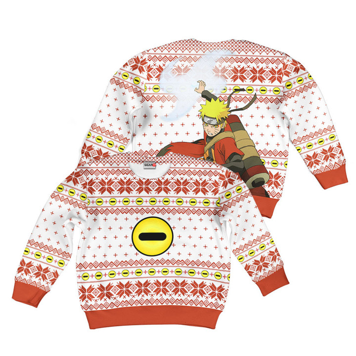 Nrt Uzumaki Sage Kids Ugly Christmas Sweater Custom For Anime Fans VA0822 Gear Otaku