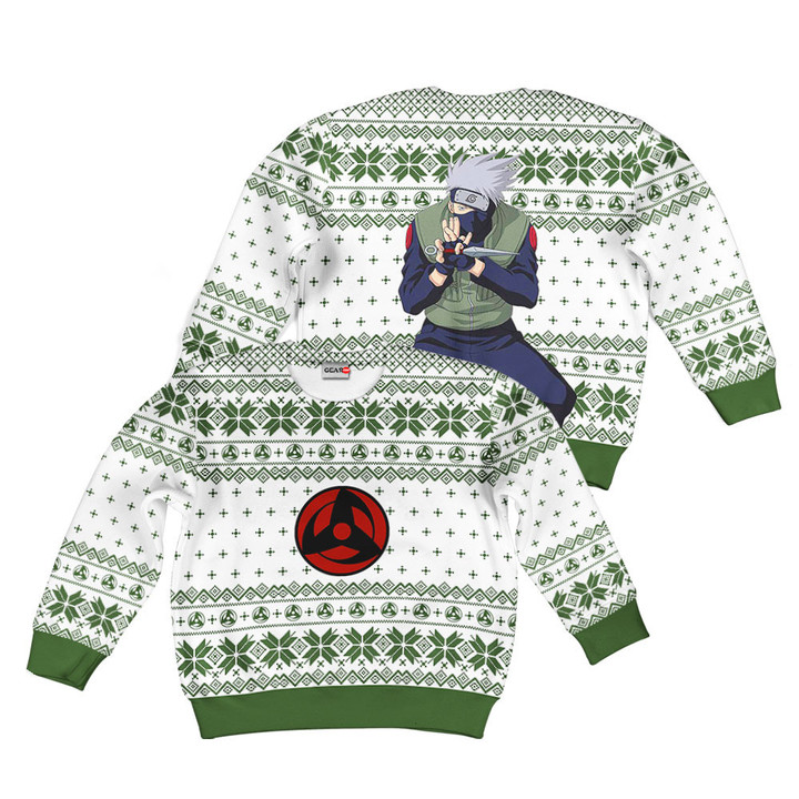Kakashi Hatake Kids Ugly Christmas Sweater Custom For Anime Fans VA0822 Gear Otaku