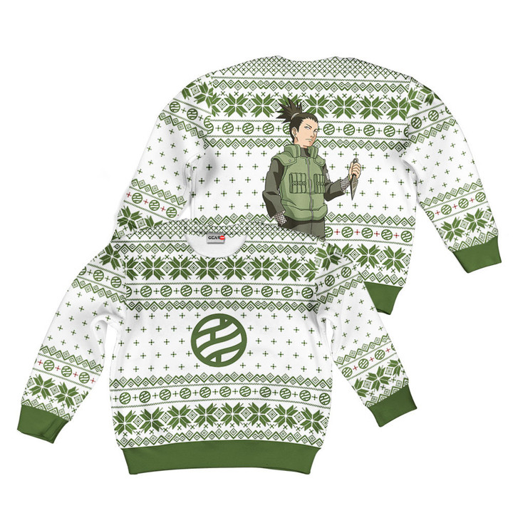 Shikamaru Nara Kids Ugly Christmas Sweater Custom For Anime Fans VA0822 Gear Otaku