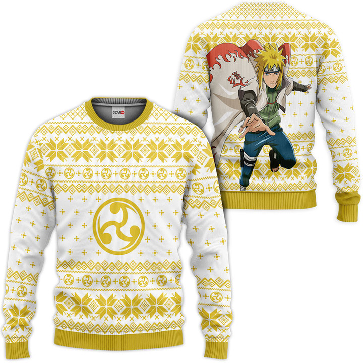 Minato Namikaze Ugly Christmas Sweater Custom For Anime Fans VA0822 Gear Otaku