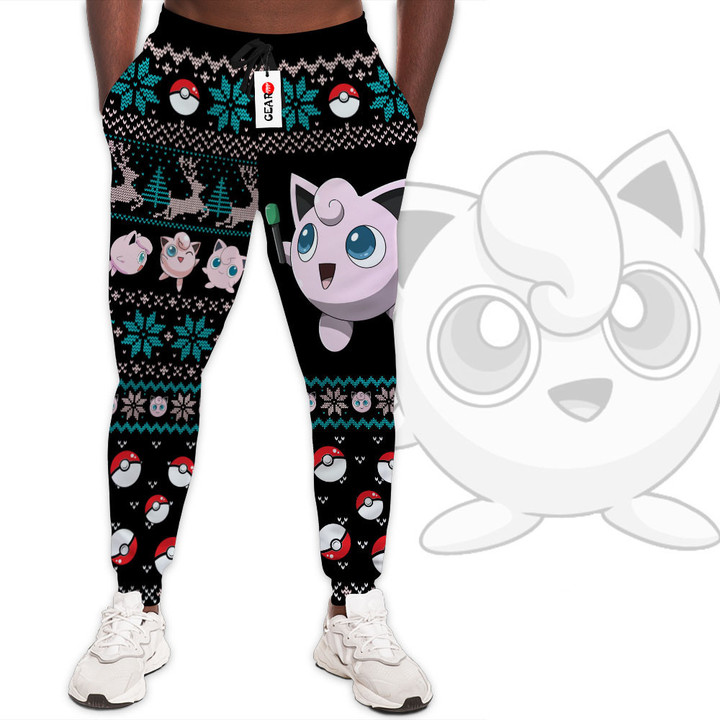Pokemon Jigglypuff Custom Anime Christmas Ugly Sweatpants
