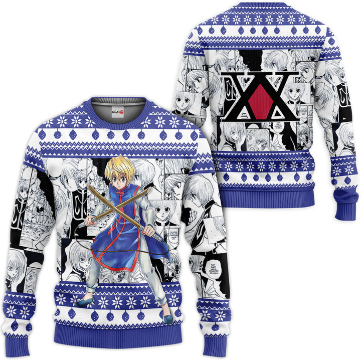 HxH Kurapika Custom Anime Ugly Christmas Sweater Gear Otaku