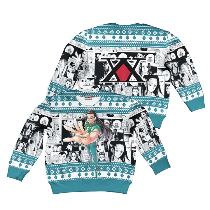 HxH Illumi Zoldyck Custom Anime Kids Ugly Christmas Sweater Gear Otaku