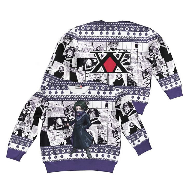 HxH Feitan Portor Custom Anime Kids Ugly Christmas Sweater Gear Otaku