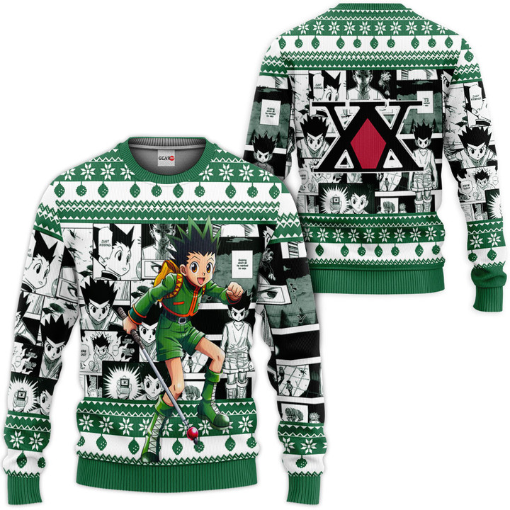 HxH Gon Freecss Custom Anime Ugly Christmas Sweater Gear Otaku