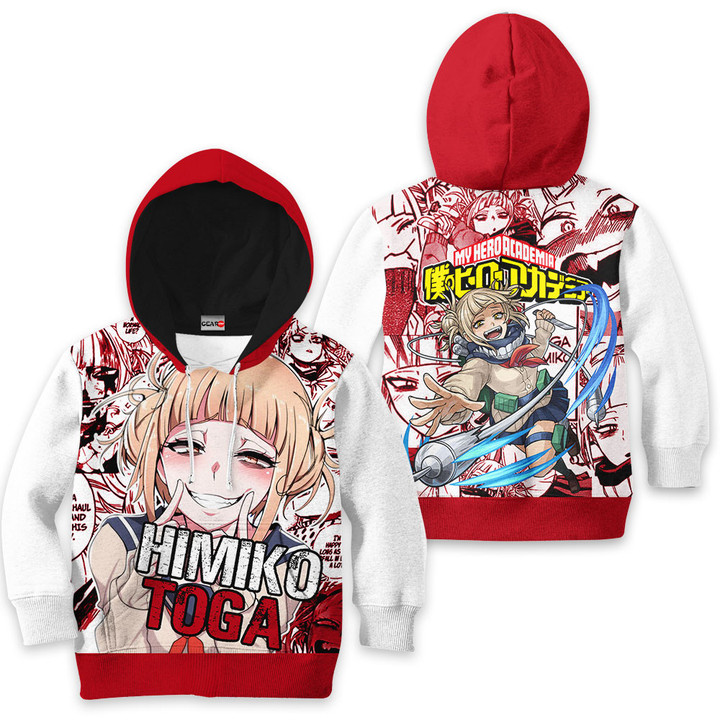 My Hero Academia Himiko Toga Kids Hoodie Custom Manga Anime Merch Clothes Gear Otaku