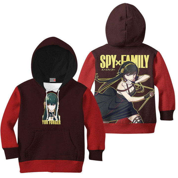 Spy x Family Yor Forger Kids Hoodie Custom Anime Clothes VA0612 Gear Otaku