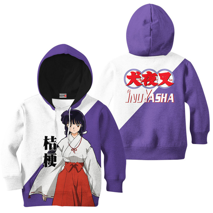 InuYasha Kikyo Kids Hoodie Custom Anime Clothes VA1912 Gear Otaku
