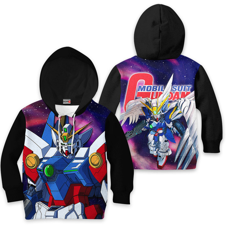 Wing Gundam Zero Anime Custom Kids Hoodie PT2712 Gear Otaku