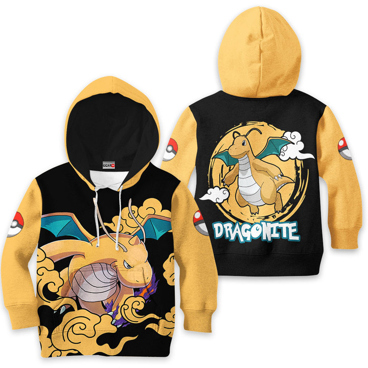 Pokemon Dragonite Kids Hoodie Custom Anime Merch Clothes PT0901 Gear Otaku
