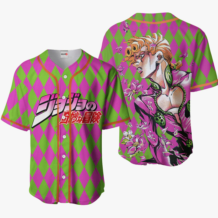 Giorno Giovanna Jersey Shirt Custom JJBA Anime Merch Clothes HA0901 Gear Otaku