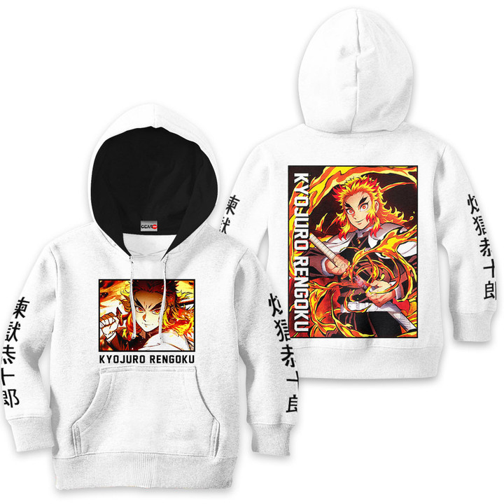 Kyojuro Rengoku Anime Kids Hoodie Custom Merch Clothes PT1801 Gear Otaku