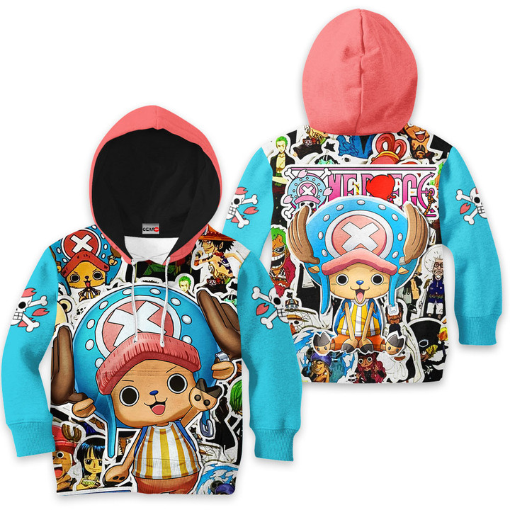 Tony Tony Chopper Anime Kids Hoodie Custom Merch Clothes PT1801 Gear Otaku