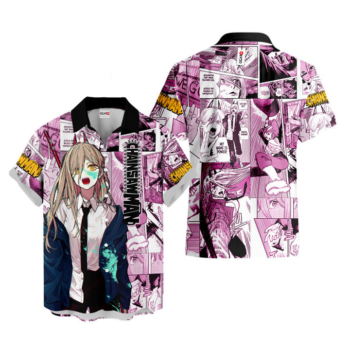 Pochita Hawaiian Shirts Custom Anime Merch Clothes NTT0302-1-gear otaku