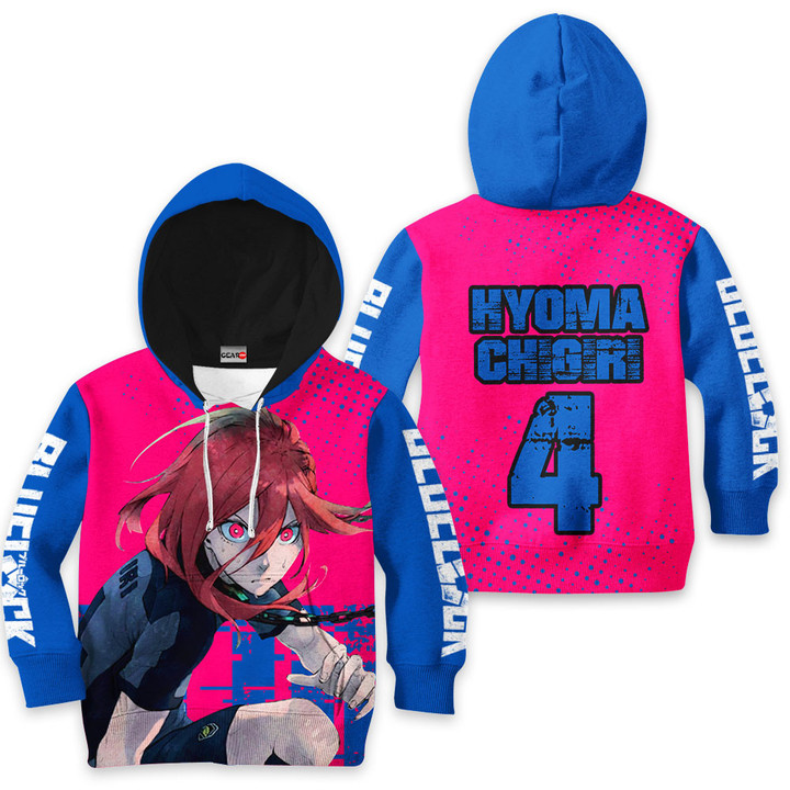Blue Lock Hyoma Chigiri Anime Kids Hoodie Custom Clothes PT2702 Gear Otaku