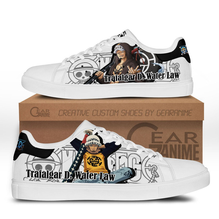 Law Skate Sneakers Custom Anime One Piece Shoes - 1 - GearOtaku