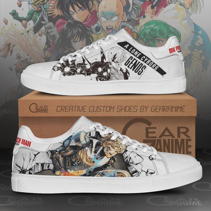 Genos Skate Shoes One Punch Man Custom Anime Shoes PN11 - 1 - GearOtaku