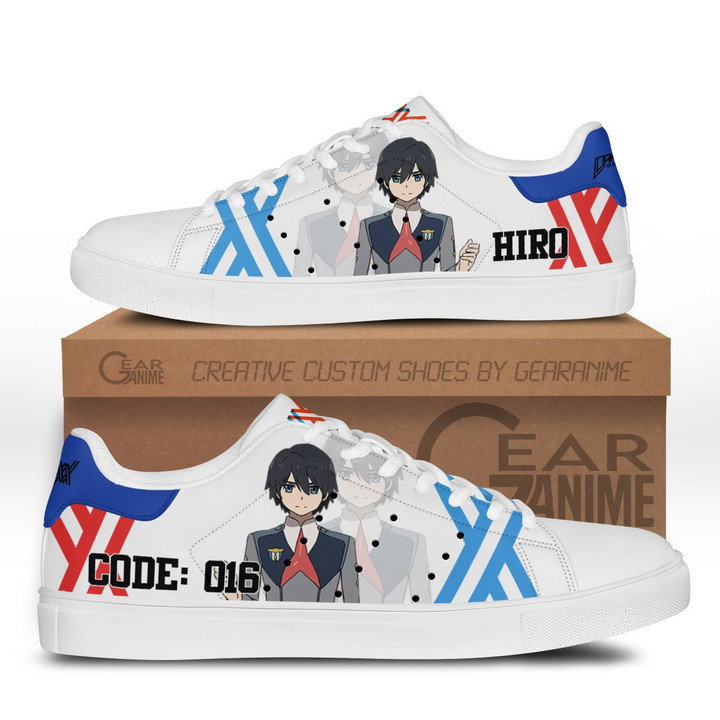 Darling in the Franxx Hiro Code:016 Skate Sneakers Custom Anime Shoes - 1 - GearOtaku