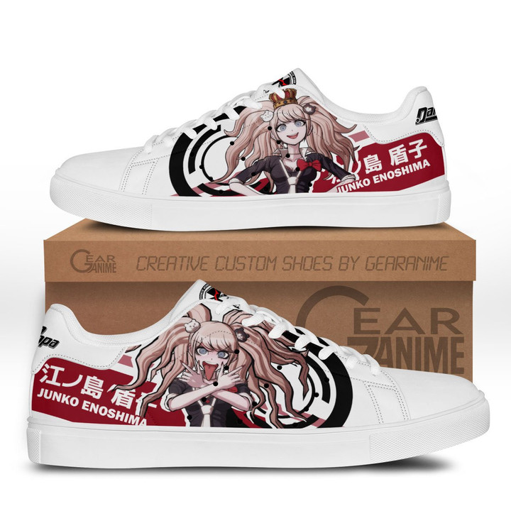 Junko Enoshima Skate Sneakers Custom Anime Danganronpa Shoes - 1 - GearOtaku