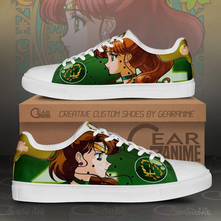 Sailor Jupiter Skate Shoes Sailor Moon Anime Custom Shoes PN10 - 1 - GearOtaku