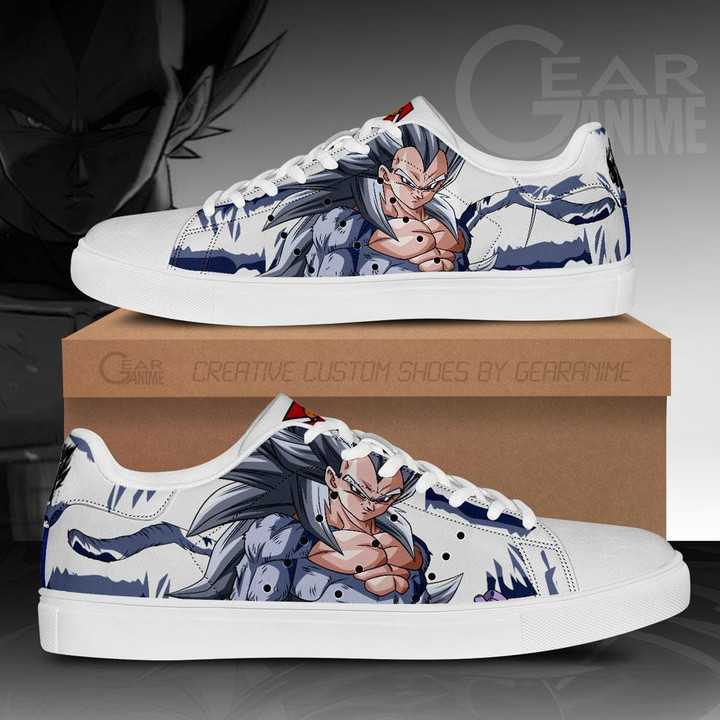 Vegeta SSJ 5 Skate Shoes Custom Dragon Ball Anime Sneakers - 1 - GearOtaku
