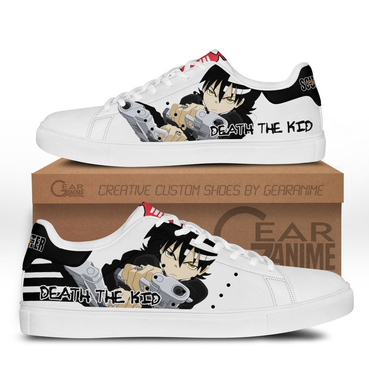 Death the Kid Skate Sneakers Custom Soul Eater Anime Shoes - 1 - GearOtaku