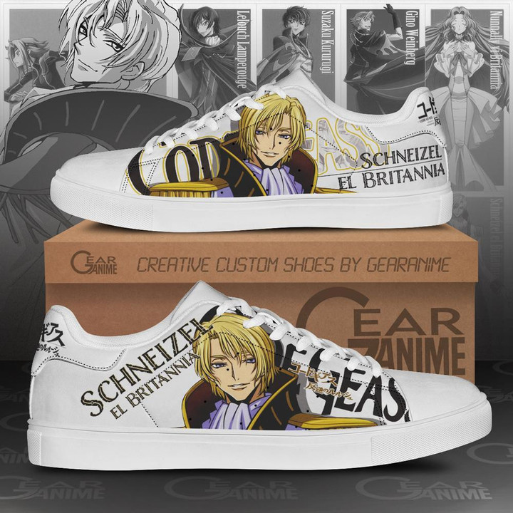 Code Geass Schneizel el Britamia Skate Shoes Custom Anime Shoes - 1 - GearOtaku