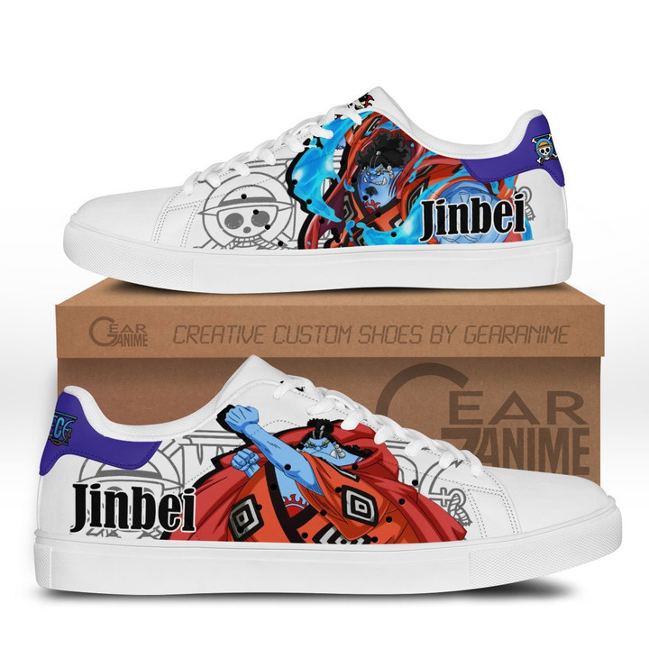 Jinbei Skate Sneakers Custom Anime One Piece Shoes - 1 - GearOtaku