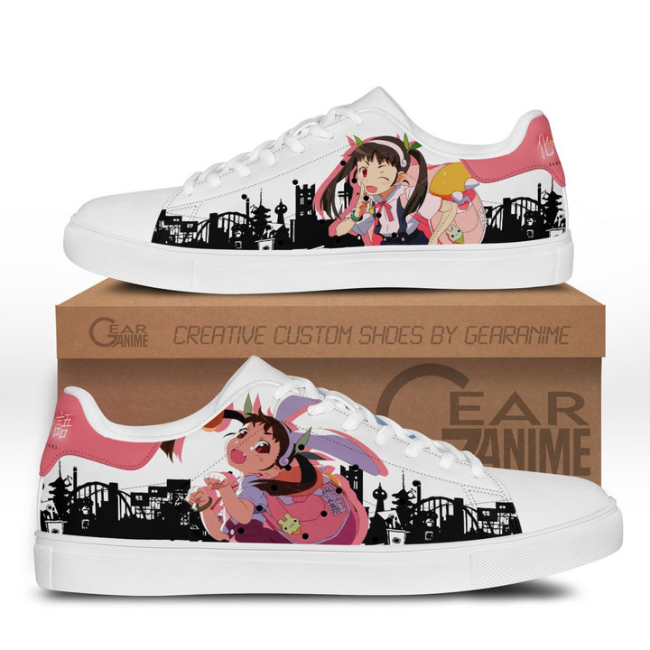 Mayoi Hachikuji Skate Sneakers Custom Anime Bakemonogatari Shoes - 1 - GearOtaku
