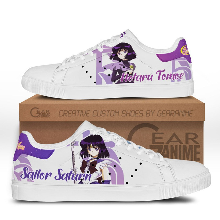 Sailor Saturn Skate Sneakers Custom Anime Sailor Moon Shoes - 1 - GearOtaku