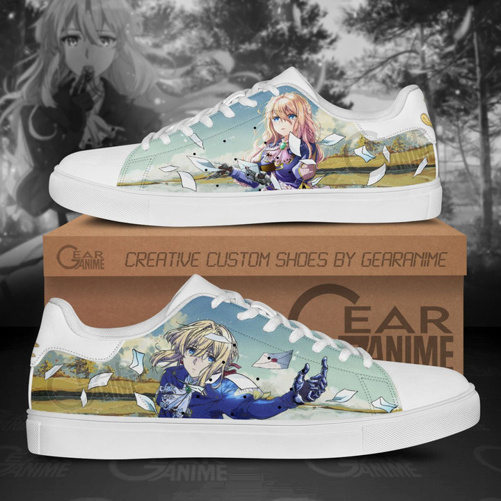 Violet Evergarden Skate Shoes Custom Anime Shoes For Fan - 1 - GearOtaku