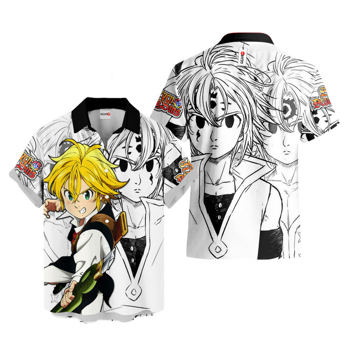 Merlin Hawaiian Shirts Custom Seven Deadly Sins Manga Anime Clothes NTT1503-1-gear otaku