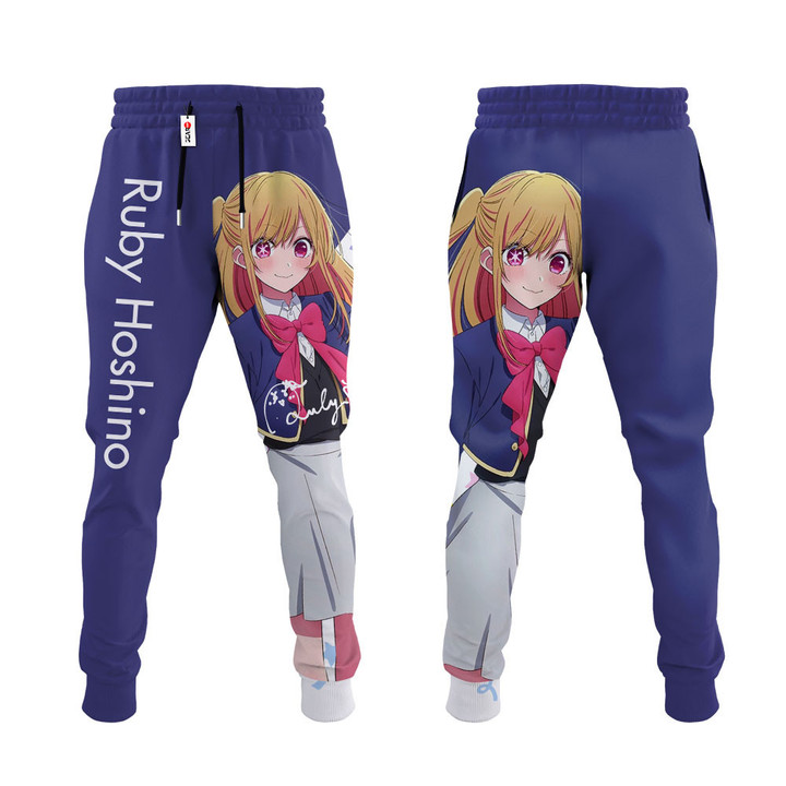 Ruby Hoshino Joggers Oshi no Ko Anime Custom Sweatpants HA1905 Gear Otaku