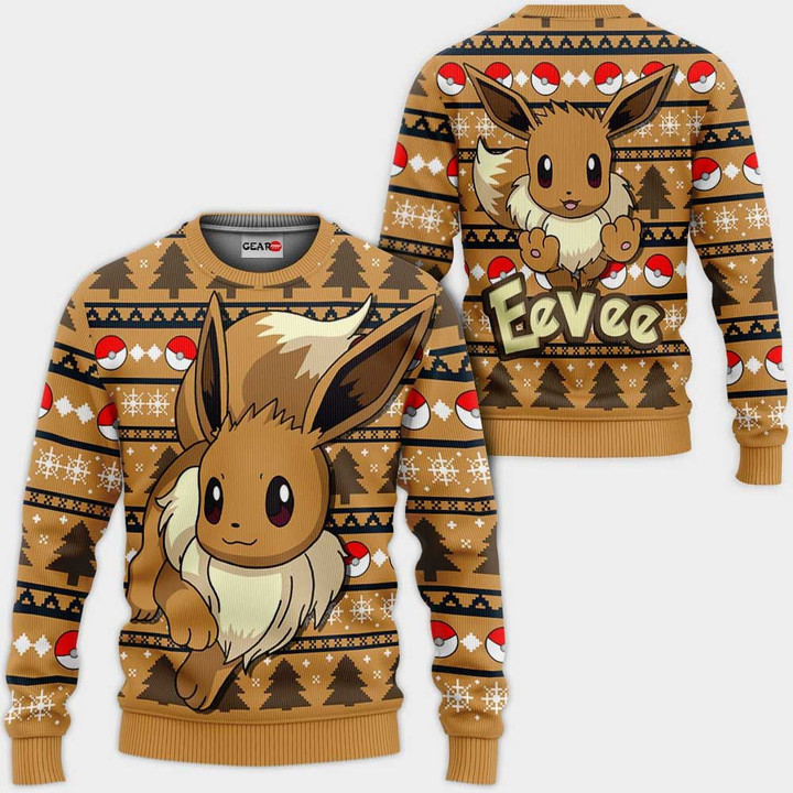 Eevee Ugly Christmas Sweater Anime Gifts