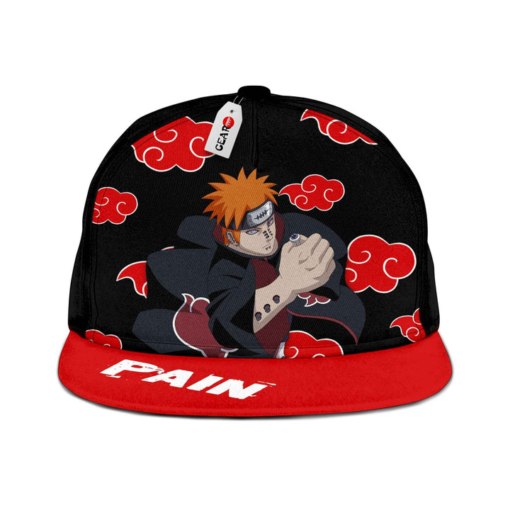 Akatsuki Pain Snapback Hat Custom Naruto Anime Hat-Gear Otaku