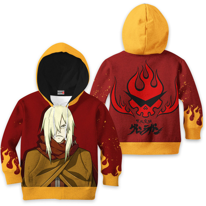 Gurren Lagann Viral Kids Hoodie Custom Anime Merch Clothes Gear Otaku