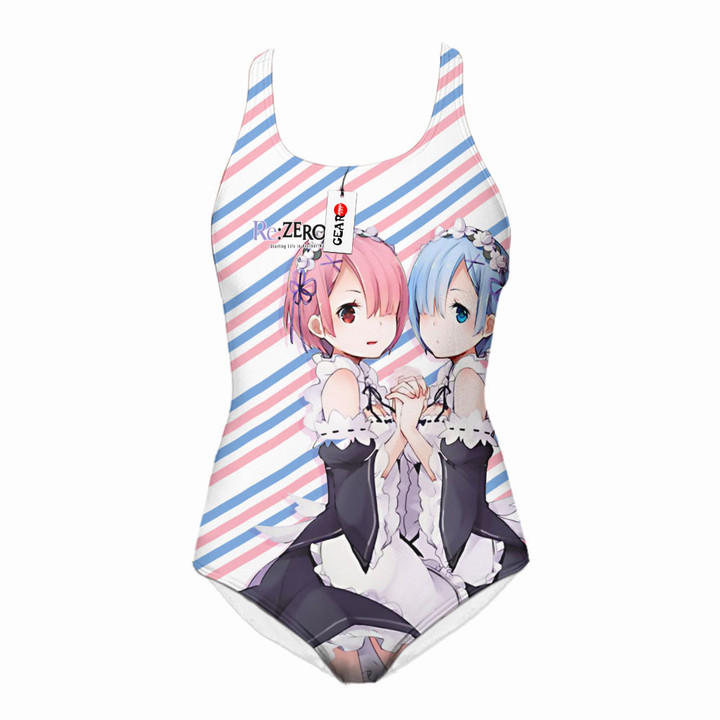 Re:Zero Emilia Swimsuit Custom Anime Swimwear VA1201-1-gear otaku