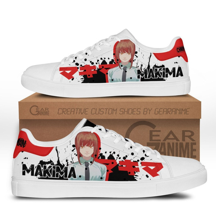 Chainsaw Man Makima Skate Sneakers Custom Chainsaw Man Anime Shoes - 1 - GearOtaku
