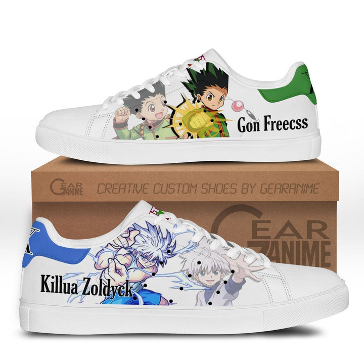 Hunter X Hunter Gon and Killua Skate Sneakers Custom Anime Shoes - 1 - GearOtaku