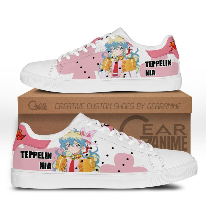 Nia Teppelin Skate Sneakers Custom Gurren Lagann Anime Shoes - 1 - GearOtaku