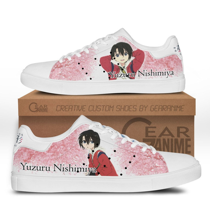 Yuzuru Nishimiya Skate Sneakers Custom Anime A Silent Voice Shoes - 1 - GearOtaku